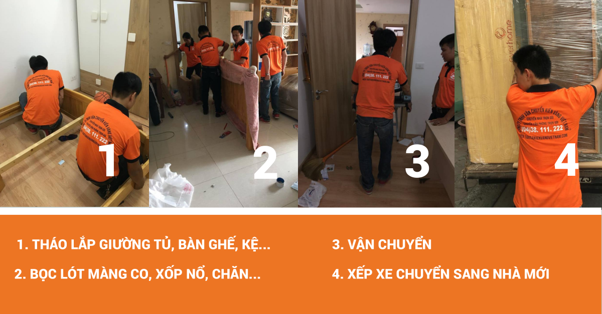 5 Bước Quy Trình Chuyển Nhà Trọn Gói Của Kiến Vàng